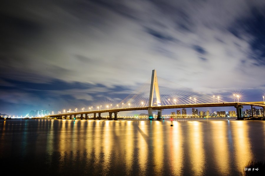 永嘉县瓯北大桥夜景