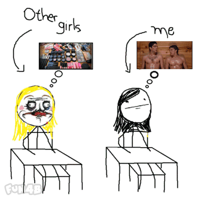 普通女孩和腐女的想法区别