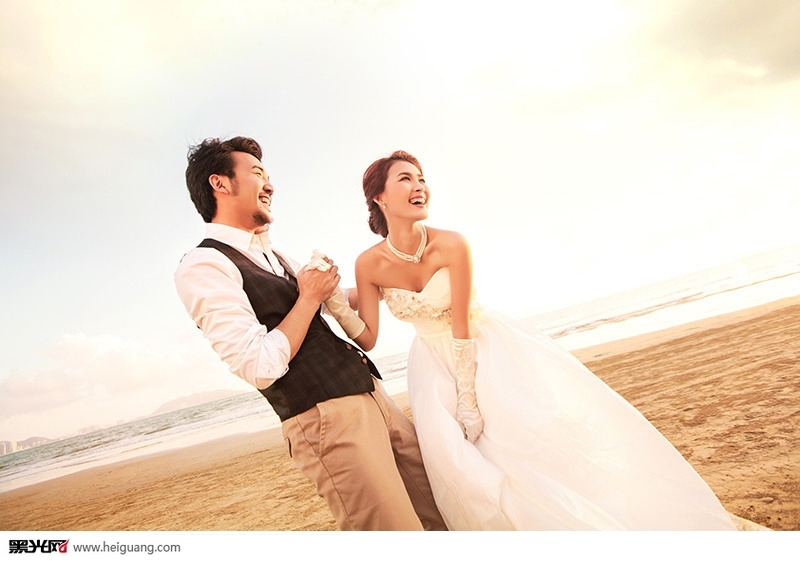浪漫海边 婚纱照