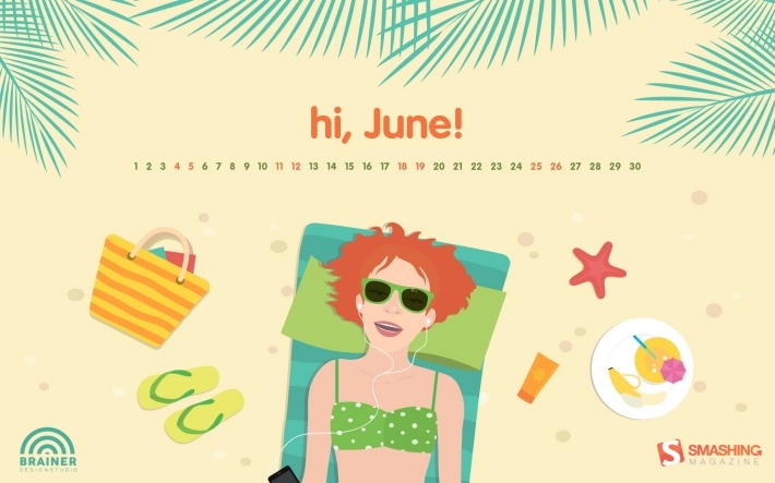 2016年6月创意日历壁纸