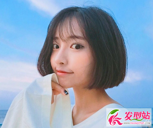 百搭韩式女生短发 2017流行短发发型图片