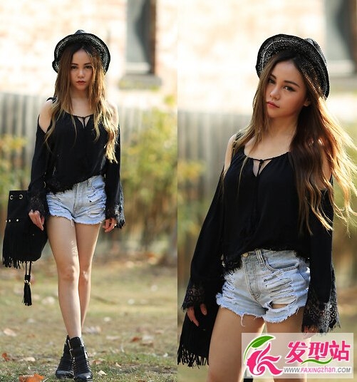 长发扎发服装搭配 秋冬和Chloe·ting学穿搭