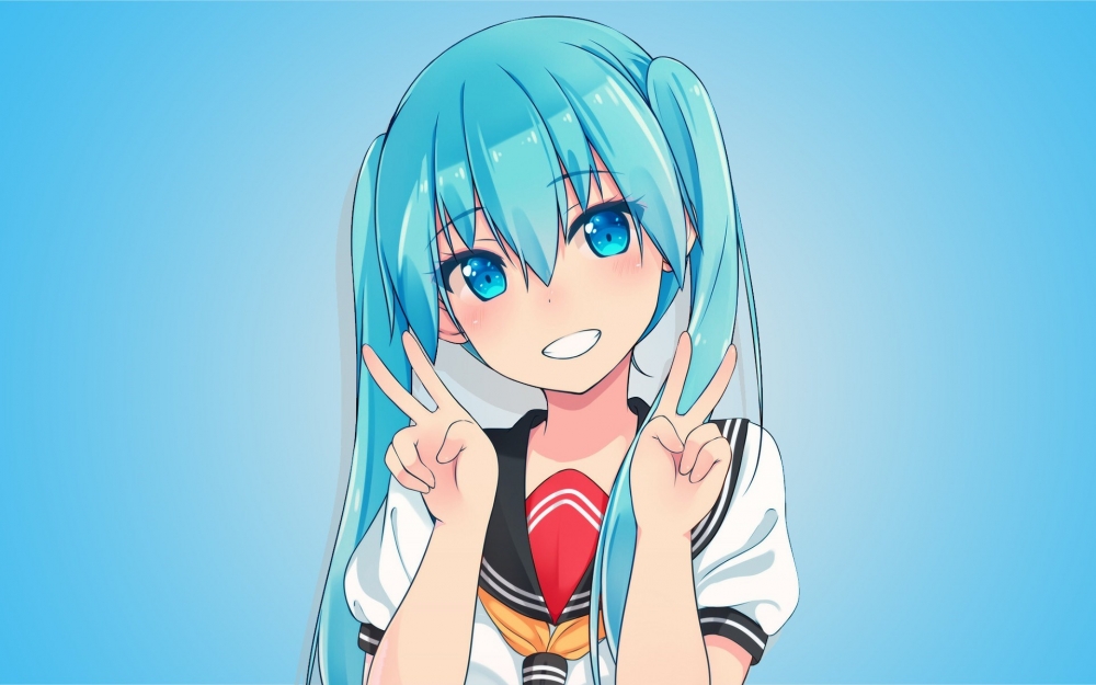 动漫美少女电脑壁纸桌面