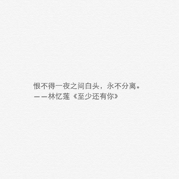 多少晚安多少我爱你也比不过在我难过时的一个温暖的肩膀