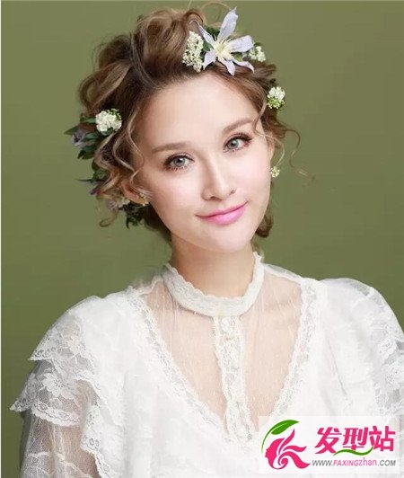 花嫁森系新娘造型 2017绝美新娘发型