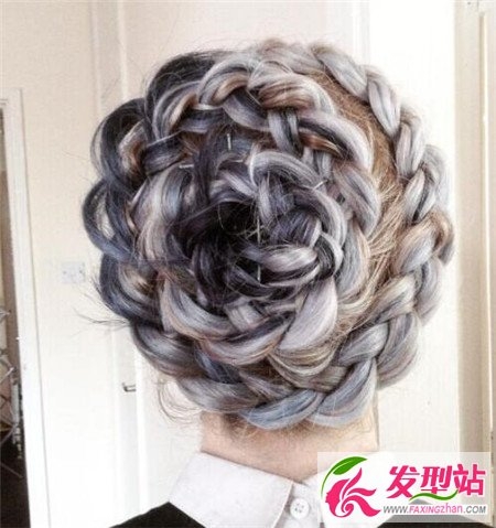玫瑰花编发超吸睛 长发编发大全
