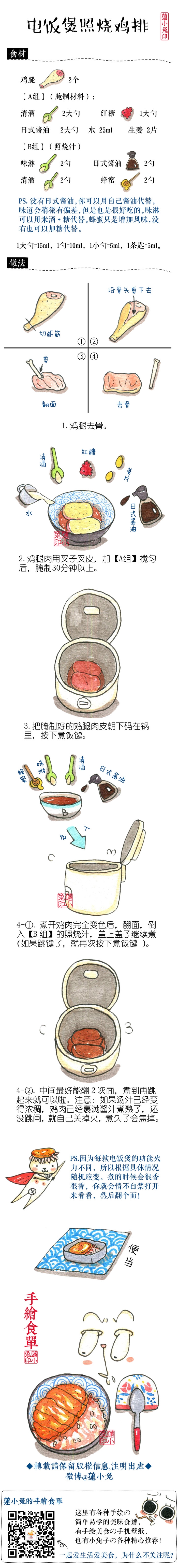 手绘菜谱，口水都要留出来了
