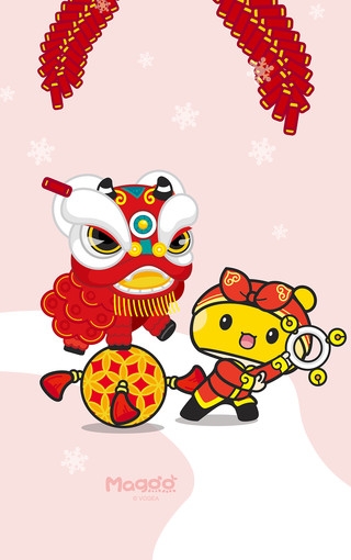蘑菇点点贺新年