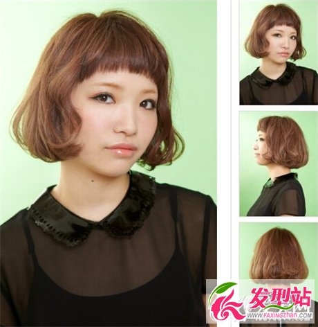 短发女生时尚卷发发型 打造可爱气质短发美女