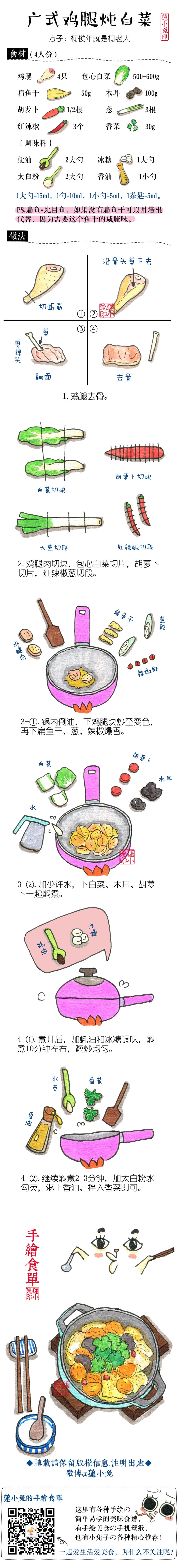 手绘菜谱，口水都要留出来了