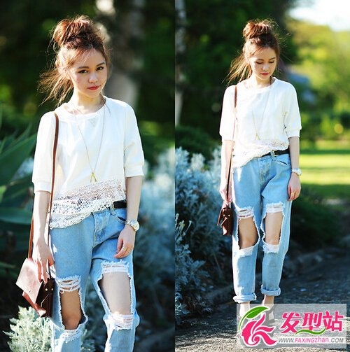 长发扎发服装搭配 秋冬和Chloe·ting学穿搭
