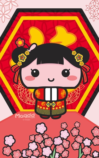 蘑菇点点贺新年