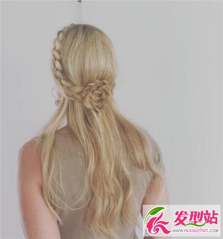 玫瑰花编发超吸睛 长发编发大全