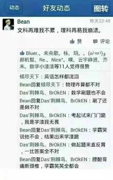 毁掉你一条高冷的说说只需一群损友 一点不差