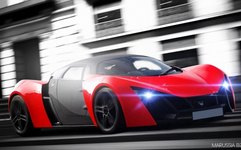 俄罗斯怪杰跑车Marussia B2跑车桌面壁纸