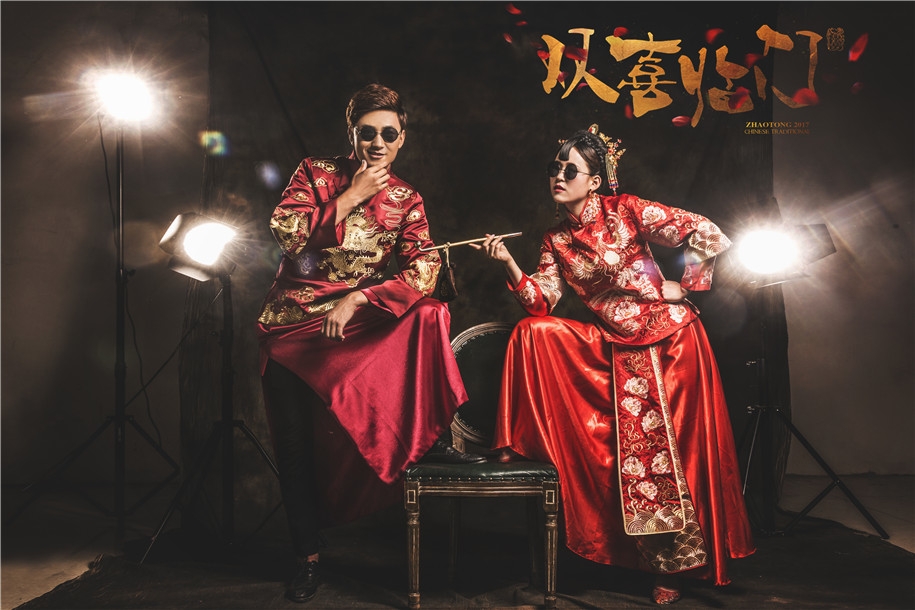 双喜临门 婚纱照