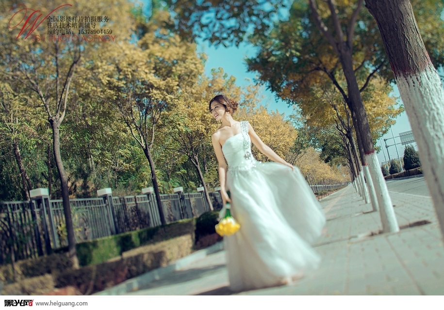 浅秋 婚纱照