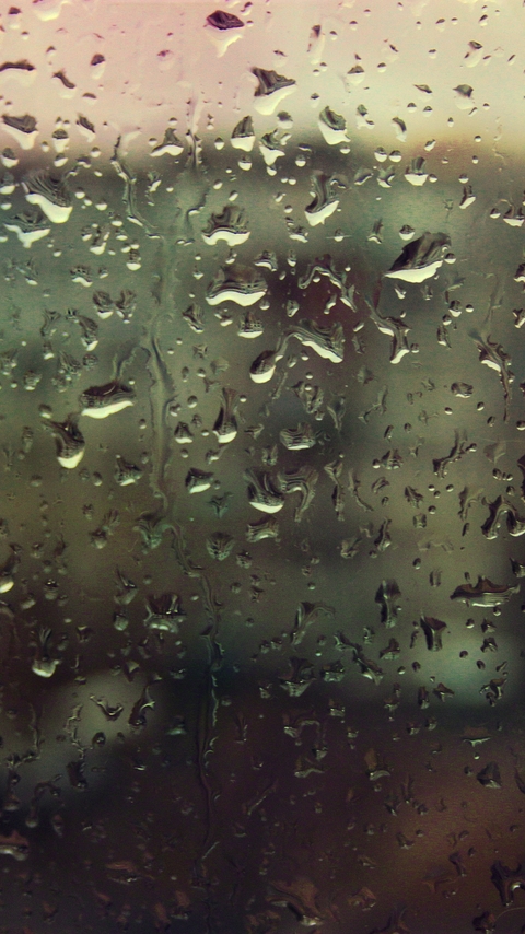 创意设计个性非主流玻璃上的雨点高清图片手机壁纸第一辑