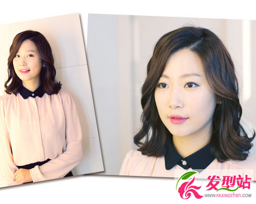 韩国女生短发卷发视频教程 三种最IN短发波波头卷发