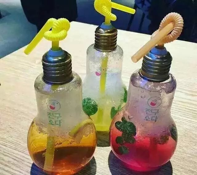 韩国灯泡苏打水 你喝过吗