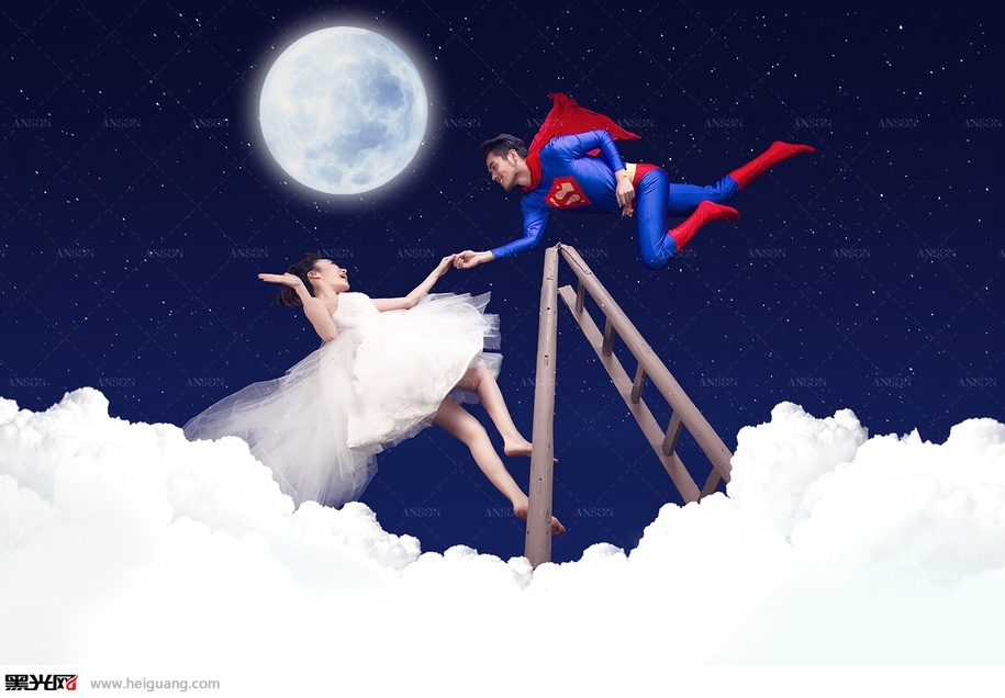 超人的爱情 婚纱照