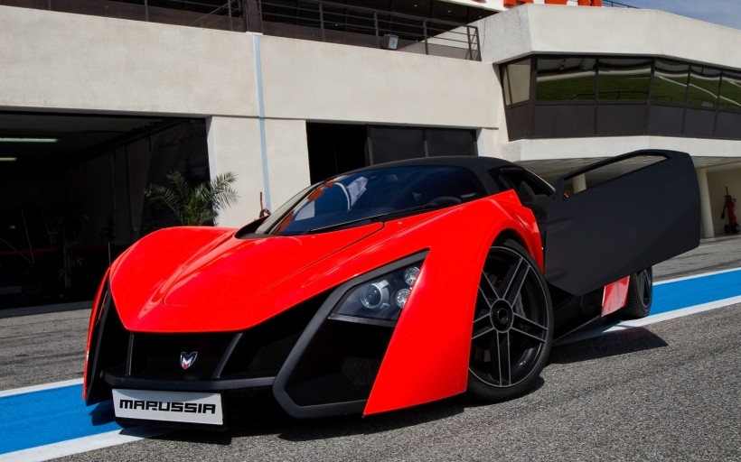 俄罗斯怪杰跑车Marussia B2跑车桌面壁纸