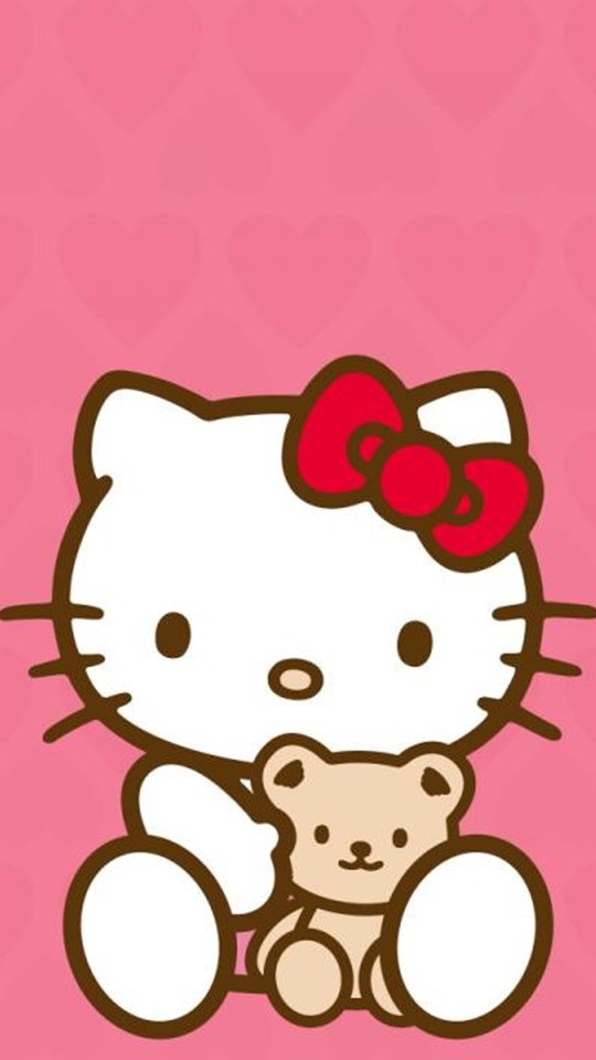 Hello Kitty粉色可爱锁屏壁纸下载