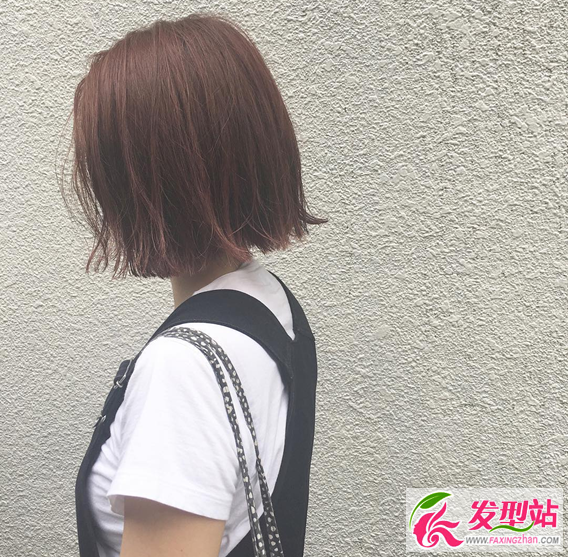 显白的葡萄红色染发 棕红色系染发图片大全