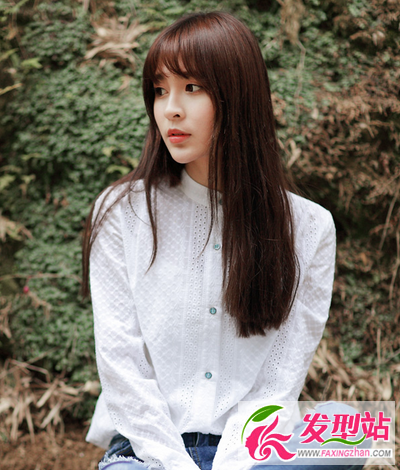 女生长发什么发型好看 长发刘海发型脸型搭配图片设计