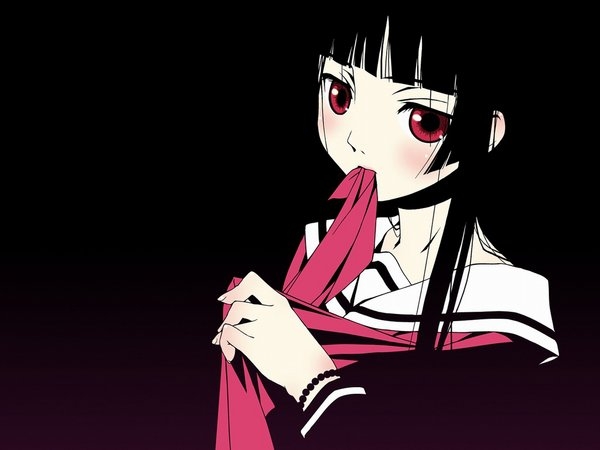 黑暗中的冷酷 伤感女生动漫图片