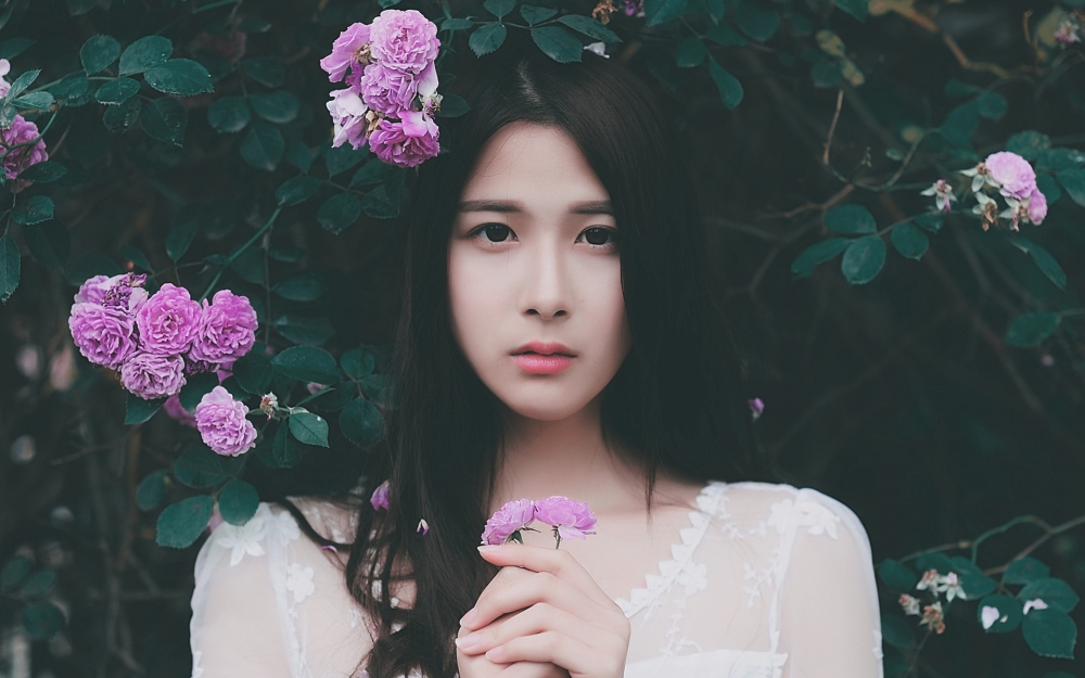 文艺美女伤感唯美意境高清壁纸