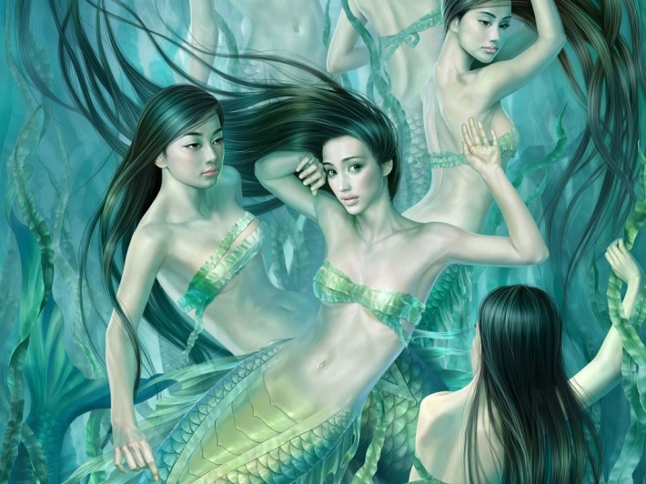 神话美女手绘电脑桌面壁纸