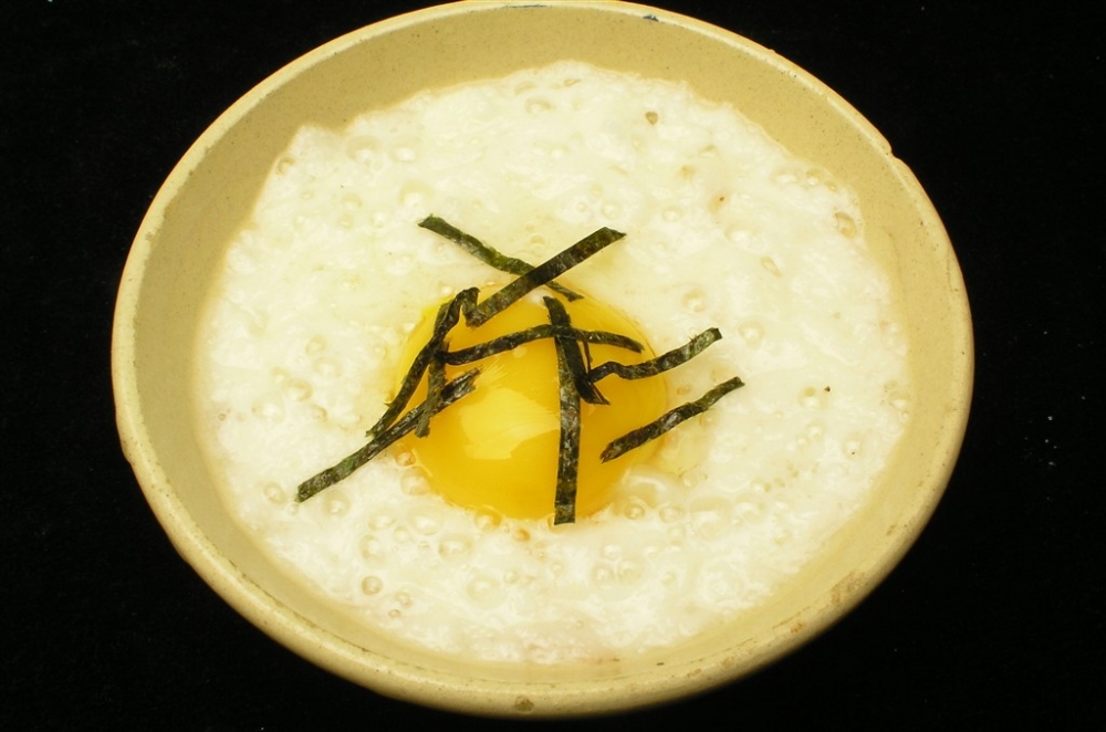 山药泥托蛋日式韩式美食素材图片