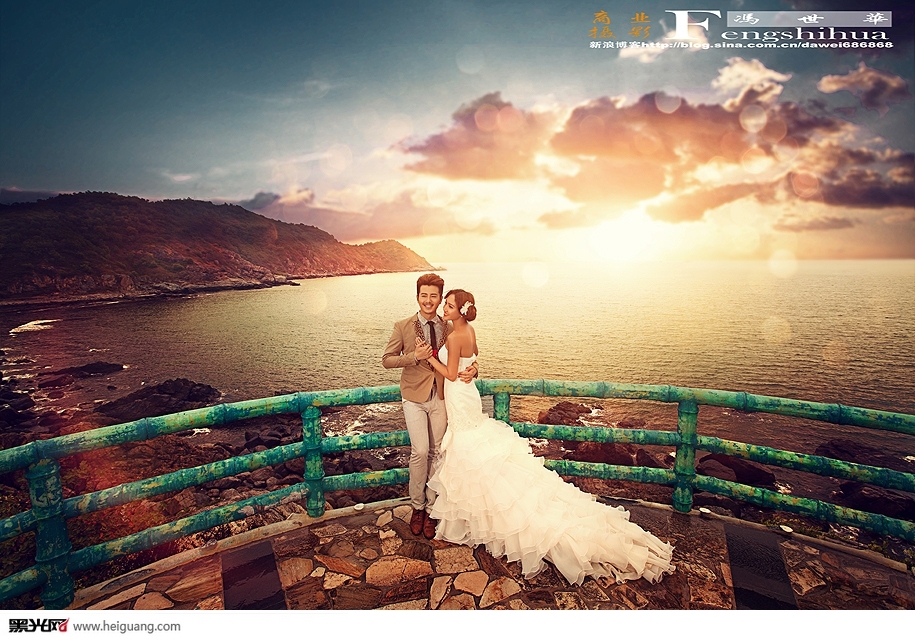 午后黄昏 婚纱照