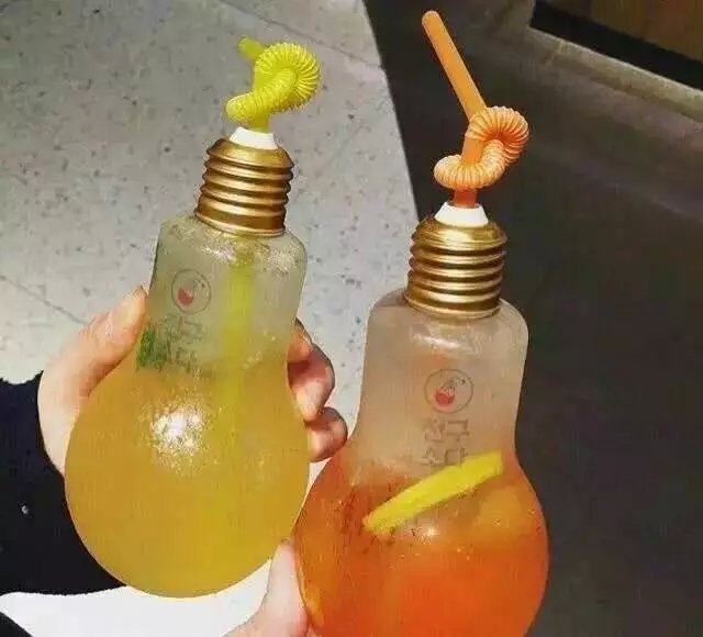 韩国灯泡苏打水 你喝过吗