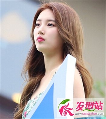 小脸女生完美中长发发型 时尚韩式发型最修颜