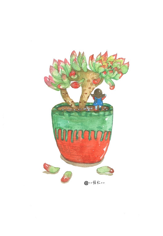画师们笔下的多肉