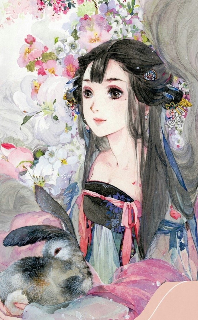 唯美古风手绘女生图片2017 古韵古风的女生图片