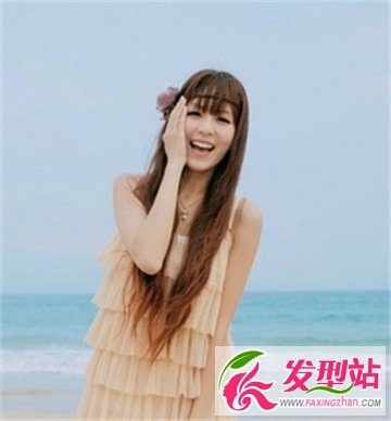 清新可爱的女生长直发发型 打造女神的气质魅力