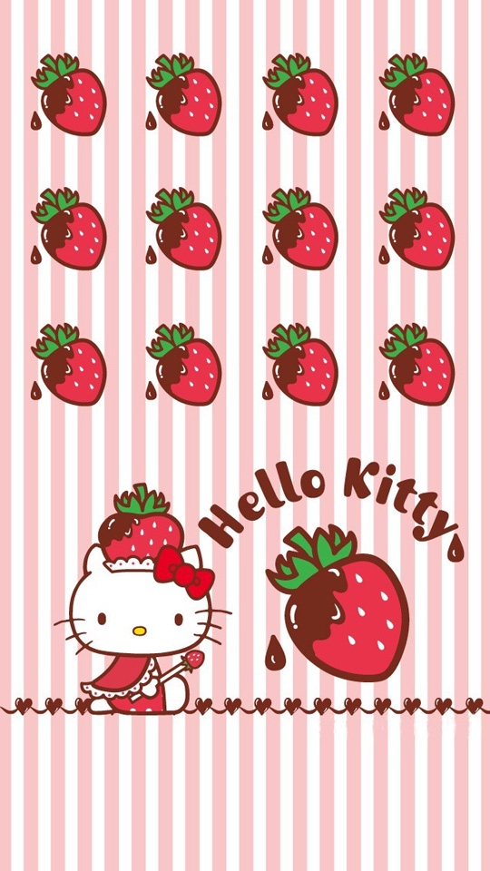 Hello Kitty粉色可爱锁屏壁纸下载