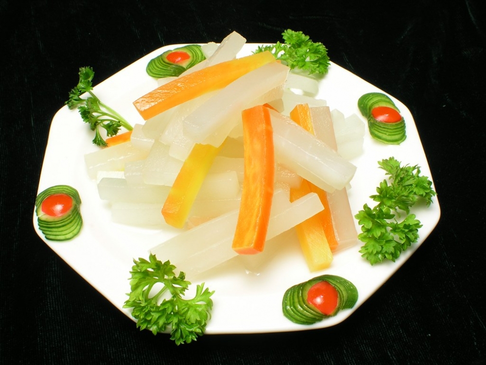 珊瑚萝卜凉菜系列美食素材图片