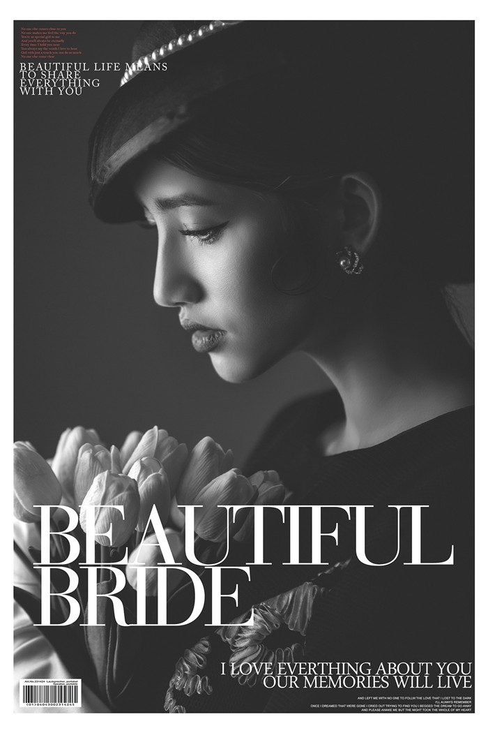 深情一吻 婚纱照