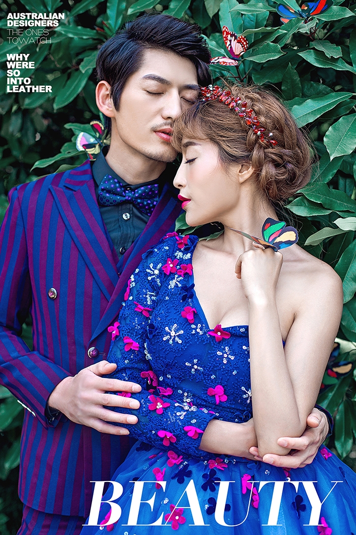 蓝色经典 婚纱照