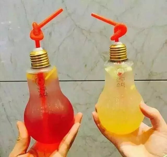 韩国灯泡苏打水 你喝过吗