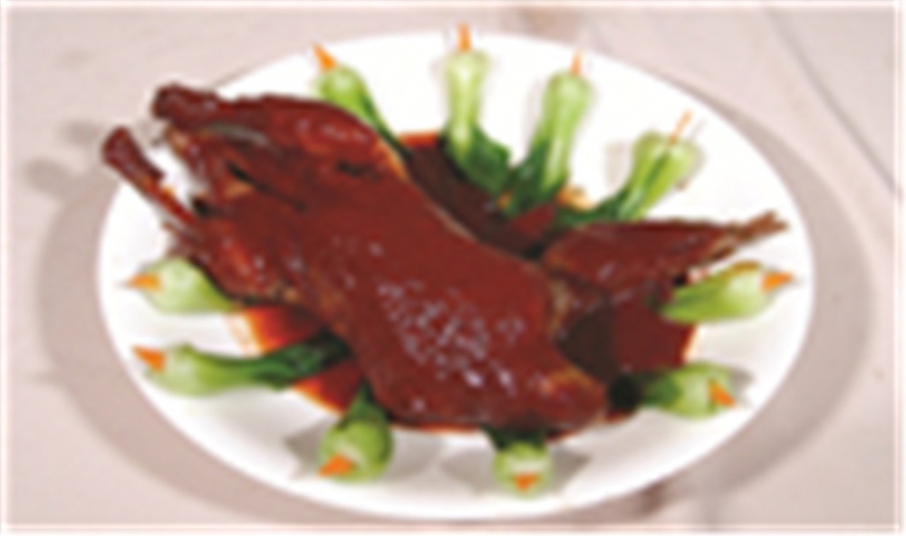 包公鸭中式菜品美食素材图片