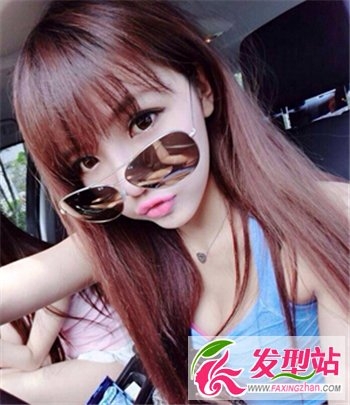 小脸女生完美中长发发型 时尚韩式发型最修颜