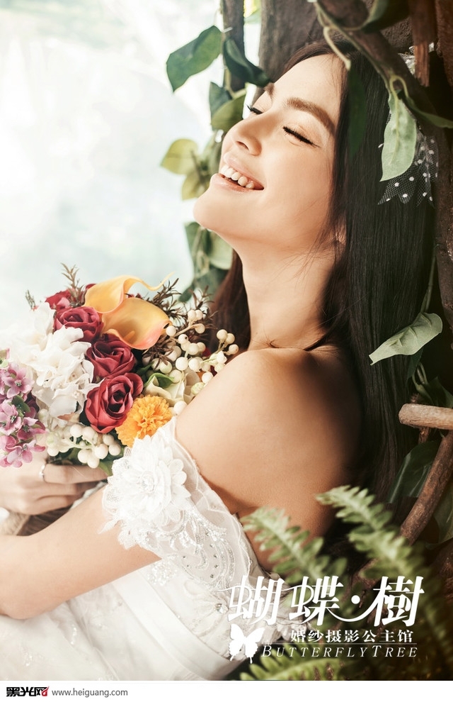 许愿树下 婚纱照