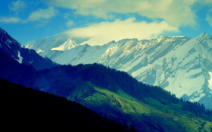 秀丽青山绿水风景宽屏壁纸