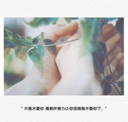 你要我说多难堪，我根本不想分开。