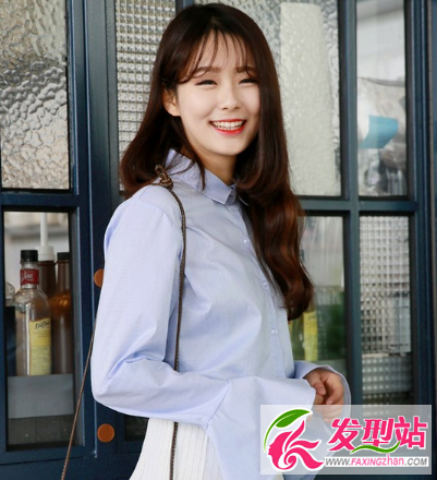 女生长发什么发型好看 长发刘海发型脸型搭配图片设计
